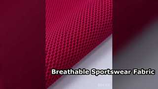 240GSM Polyester Pineapple Knit Sportswear Fabric