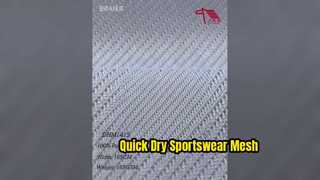 Quick Dry Sportswear Fabric 165GSM Diagonal Mesh