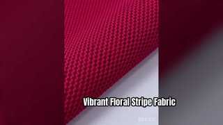 Breathable Floral Stripe Fabric Lightweight & Quick Dry